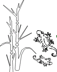 geko_und_bambus