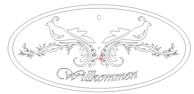 vogelornament willkommen