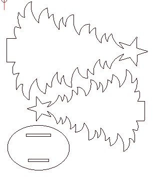 tannenbaum steckbar 6mm dxf