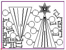 weihnachtsbaum mit teelicht