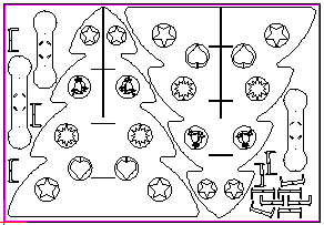 weihnachtsbaum mit teelichtern und schmuck 1mm 358